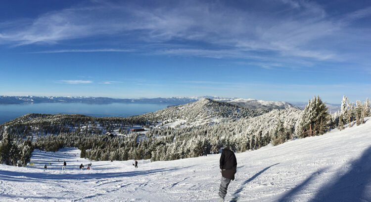 Lake Tahoe California is home to Heavenly Ski Resort