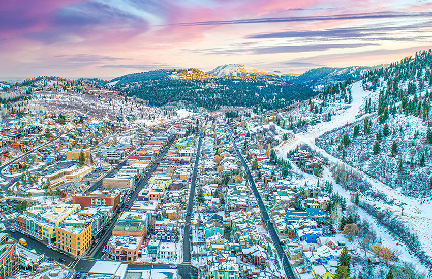 The best ski town is Park City, Utah