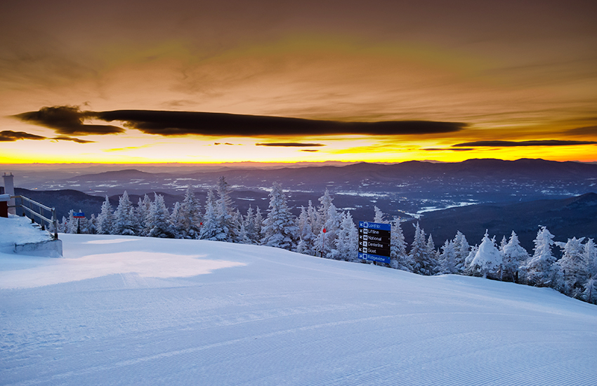 Top ski town in America is Stowe, Vermont