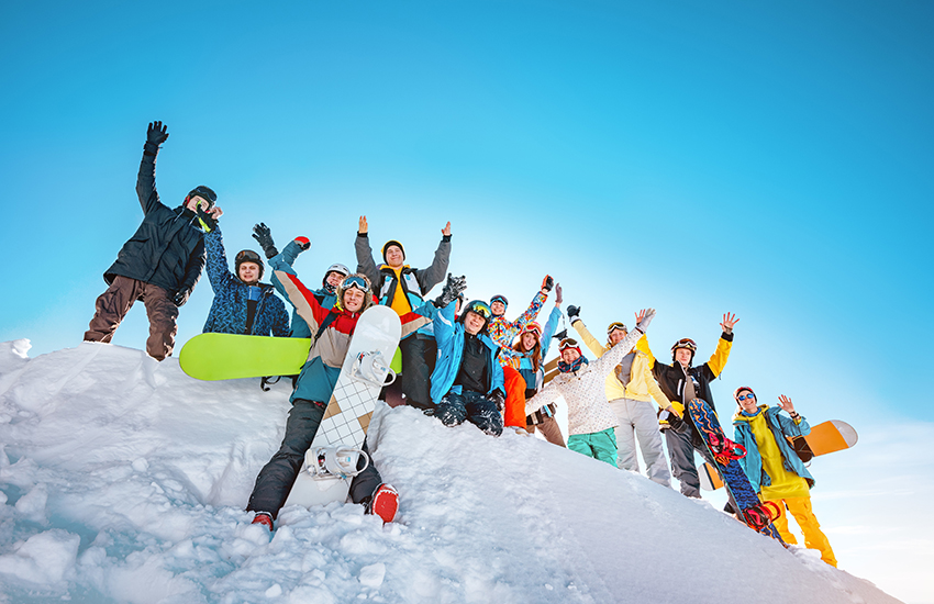 Best tips to improve skiing is taking a group trip with friends