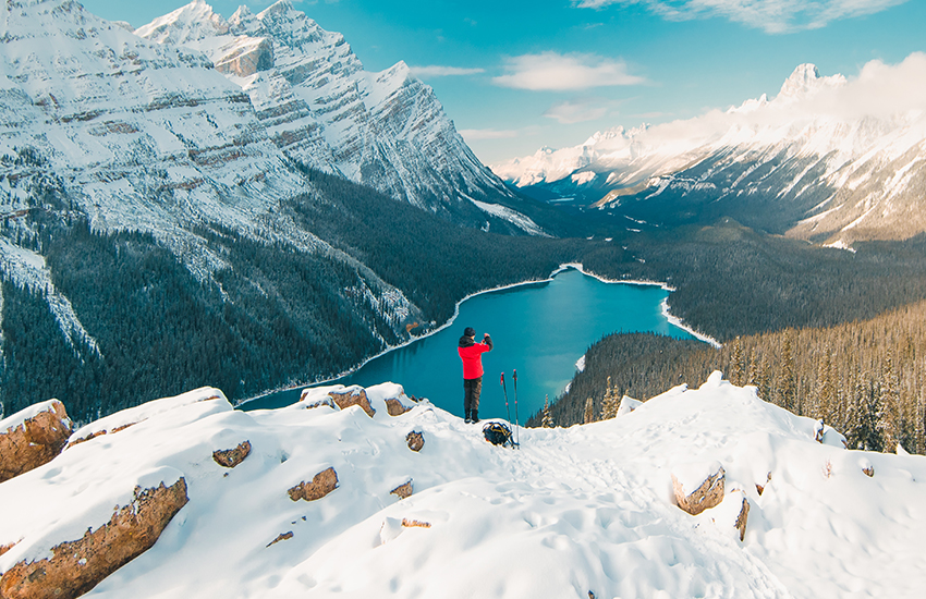 Top picturesque ski slope is Banff National Park in Canada