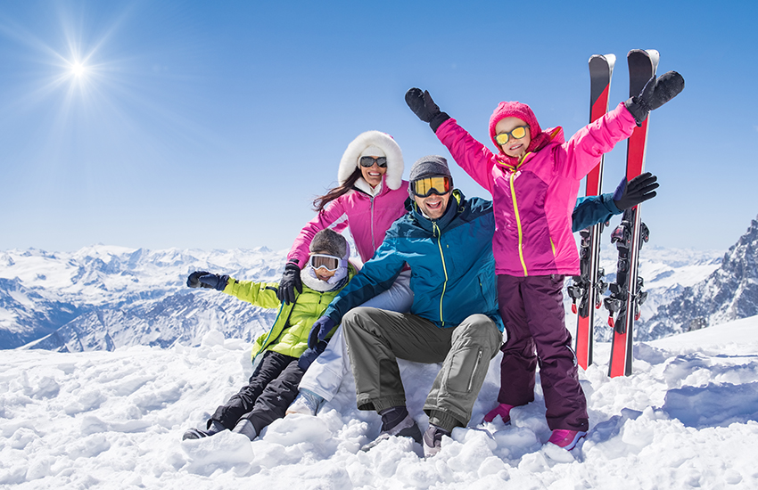 family ski trip on a budget