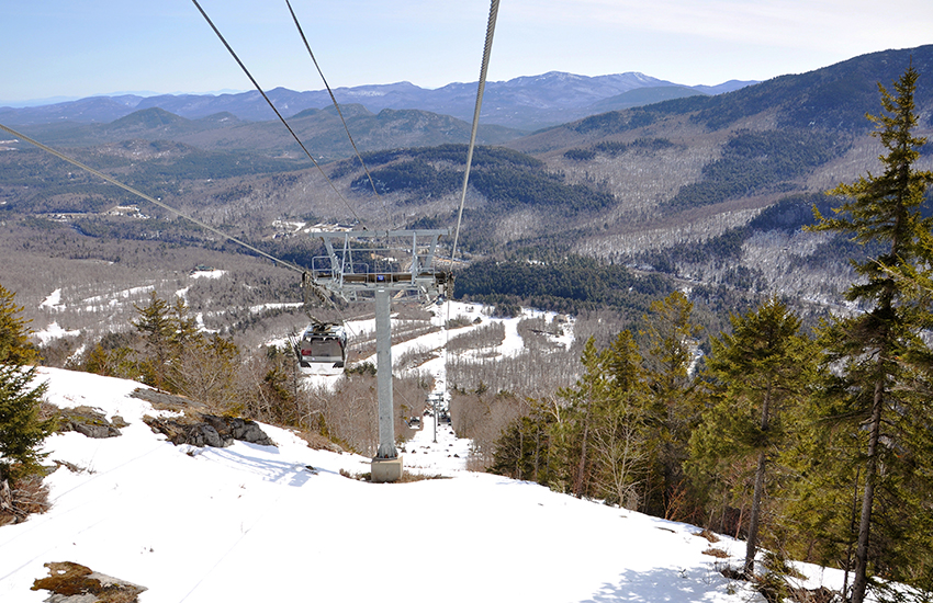 Top US ski resorts are located right at Whiteface Mountain in New York