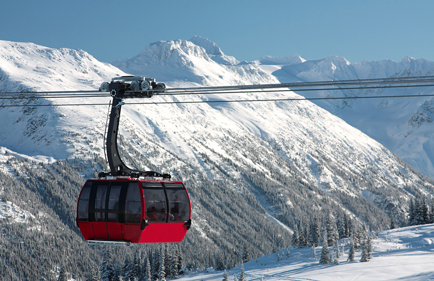 Locations for late season skiing in Whistler Blackcomb, Canada