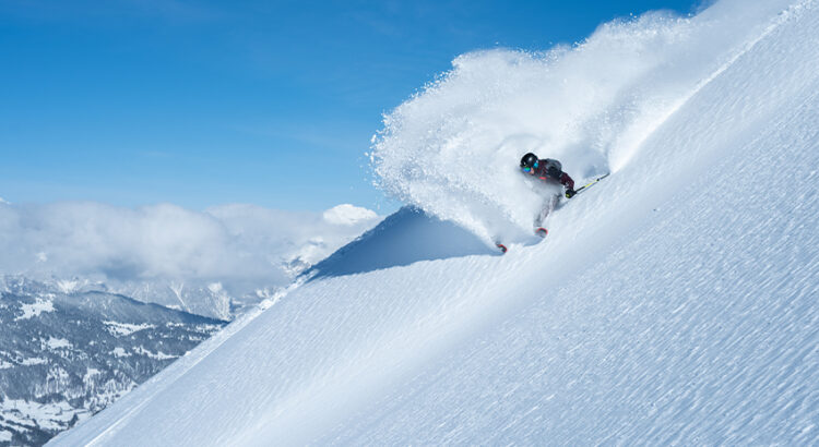 Powder skiing